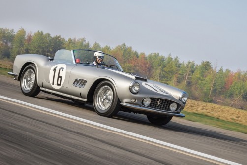 Bei RM Sotheby's versteigert: Ferrari 250 GT LWB California Spider Competizione von 1959 für 17,99 Millionen Dollar (15,3 Mio. Euro).  Foto: Auto-Medienportal.Net/Sotheby's/Diana Varga