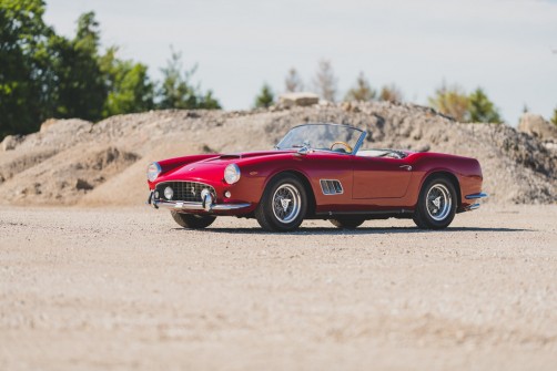 Dieser Ferrari 250 California Spider (1962) mit kurzem Radstand soll in Monterey zwischen 10,5 Millionen und 13 Millionen Dollar einbringen.  Foto: Auto-Medienportal.Net/Sotheby's