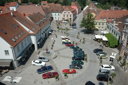 Blick auf den Hauptplatz von Hartberg