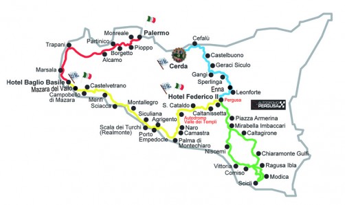 Karte Targa Florio 2016