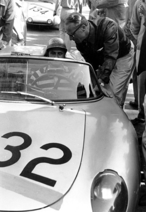 Targa Florio 1961: Hans Herrmann im Porsche 718 RS 61 Spyder.  Foto: Auto-Medienportal.Net/Porsche