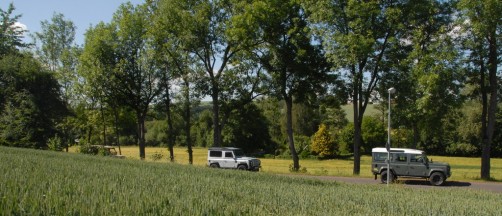 	  Weltrekord in Bad Kissingen: 632 Land Rover.  Foto: Auto-Medienportal.Net/Jaguar Land Rover/Gerhard Prien