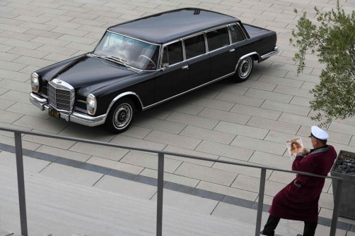 	  Ehemaliger Mercedes-Benz 600 Pullman von Hugh Hefner.  Foto: Auto-Medienportal.Net/Markus Bolsinger