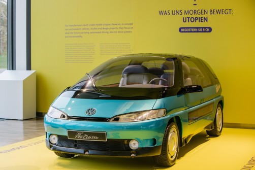 Automobile Utopien in der Autostadt: VW Futura (1989).  Foto: Auto-Medienportal.Net/Autostadt