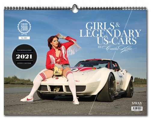 Kalender „Girls & Legendary US-Cars 2021“.  Foto: Auto-Medienportal.Net/Carlos Kella