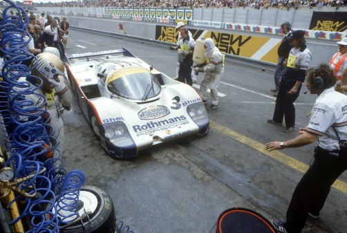 Le Mans 1983: Porsche 956 LH „Nr. 3“ mit Vern Schuppan, Hurley Haywood und Al Holbert (Gesamtsieger).  Foto: Auto-Medienportal.Net/Porsche