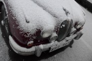 Jaguar Mk2 - Heimfahrt bei Sturm und Schnee